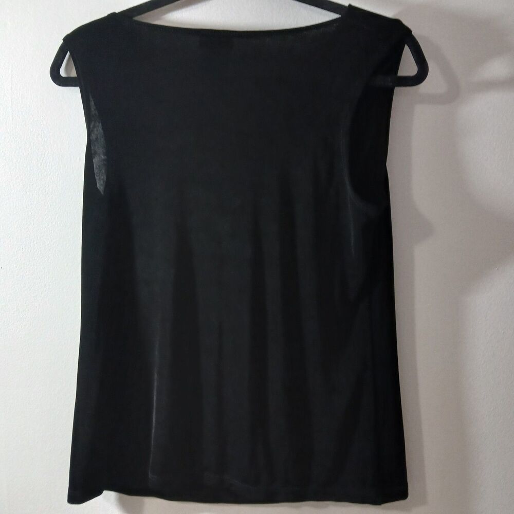 QVC Citiknits Women's Black Sleeveless Cowlneck 2-Piece Travel Skirt Set Small - Picture 5 of 12